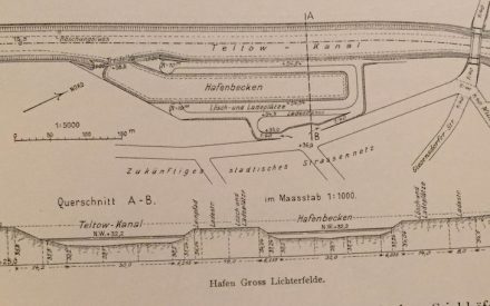 Plan Hafen Lichterfelde, Archiv Wolfgang Holtz