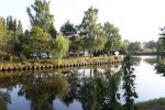 Hafen Steglitz vom Ufer des Teltowkanals