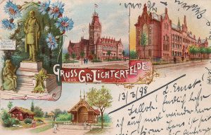 Rathaus Lichterfelde Schmuckkarte Rathaus Lichterfelde Schmuckkarte 1889