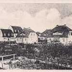 Die Häuser 32b bis f in der Zietenstraße vom Garten aus