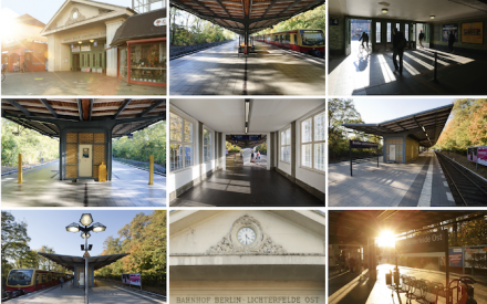 Postkarte Bahnhof Lichterfelde Ost, ©Philipp Bernstorf