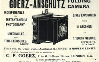 Goerz-Anschütz folding Camera-Anzeige 1905-©Sammlung Umstätter