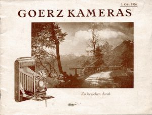 Goerz Kameras Broschüre 1926-©Sammlung Umstätter